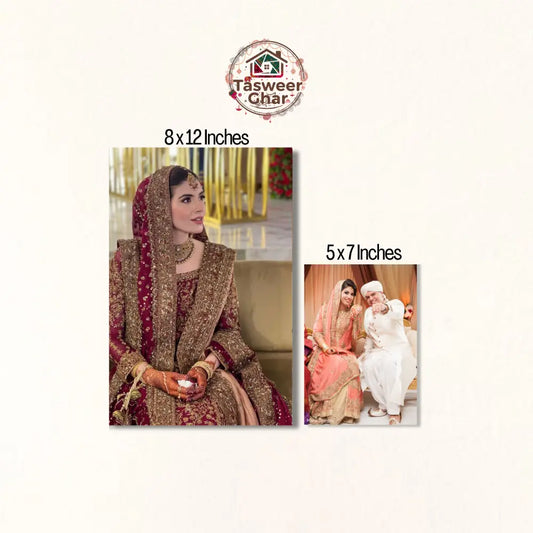 6 Medium 5x7 Inches Customized Photo Tiles